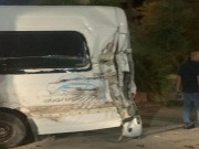 آليات الاحتلال تصدم حافلة تقل حجاجا في جنين بشكل متعمد