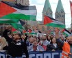 تظاهرة في مدينة بريمن الألمانية تنديدا بمجزرة الاحتلال بمخيم النصيرات