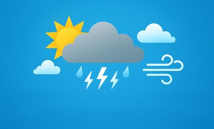 حالة الطقس: درجات الحرارة أعلى من معدلها بقليل