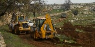 رام الله: الاحتلال يجرف أراضٍ زراعية في قرية دير نظام