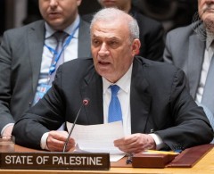 ممثل فلسطين في مجلس الأمن: منح فلسطين العضوية الكاملة في الأمم المتحدة يحمي حل الدولتين