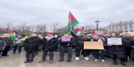 وقفة أمام البرلمان النرويجي تضامنا مع الشعب الفلسطيني